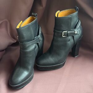 Ralph Lauren Black Heeled Boots
